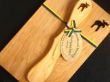 ヘムスロイド Hemsloid/ウッドボード＆ナイフ セット Wood Board & Knif Set/『ヘラジカ』木製プレート