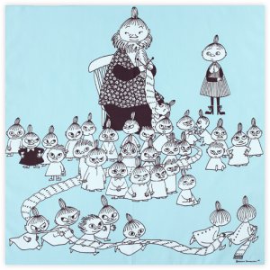 画像1: ムーミン Moomin Tribute Works/ ミイのマフラー（ブルー）/ ハンカチ