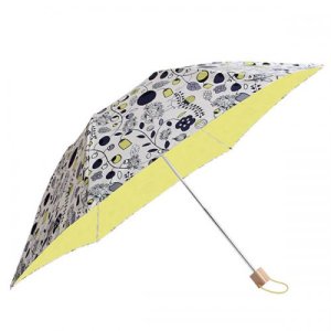 画像2: 北欧テキスタイル/Korko（コルコ）クイックオープン折りたたみ晴雨兼用日傘 50cm / 『My beloved garden』大好きなガーデン/傘