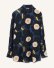 画像6: マリメッコ Marimekko /ウニッコ Unikko / Minea shirt（ブルー×ダークブルー×オレンジ）