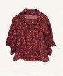 画像5: 40%OFF!! マリメッコ Marimekko / Ereen シャツ / ブリック×レッド×ペットロール (5)