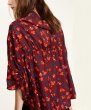 画像4: 40%OFF!! マリメッコ Marimekko / Ereen シャツ / ブリック×レッド×ペットロール (4)