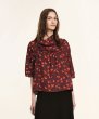 画像1: 40%OFF!! マリメッコ Marimekko / Ereen シャツ / ブリック×レッド×ペットロール (1)