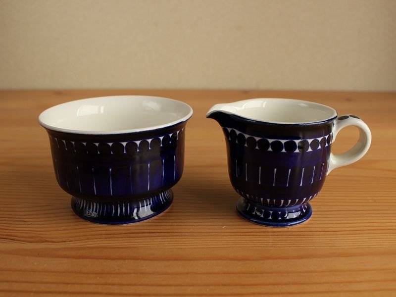 アラビア・バレンシアのクリーマー＆シュガーポット。オリジナル