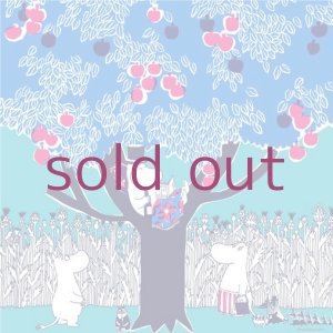 画像: ムーミン Moomin Tribute Works/ パパの休日（ブルー）/ ハンカチ