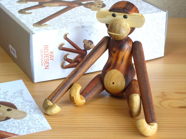 カイ・ボイスン Kay Bojesen/モンキー Monkey 小 S size/木製人形 Wood