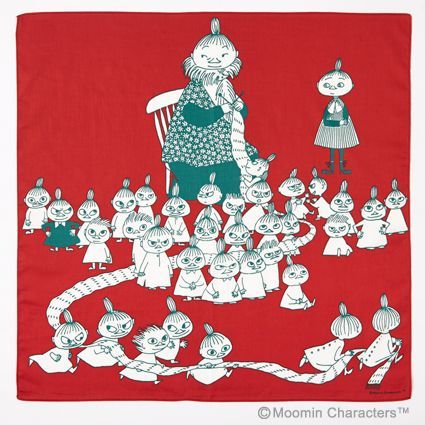 画像: ムーミン Moomin Tribute Works/ ミイのマフラー（レッド）クリスマス限定カラー/ ハンカチ　