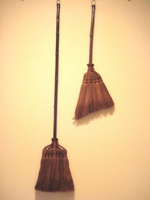 画像4: 和歌山・海南市・伝統手工芸品/棕櫚（シュロ）125cmの長柄ほうき・箒長柄7玉/ほうき