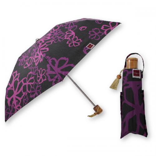 画像: 北欧テキスタイル/nugoo（ヌグー）晴雨兼用コンパクト折りたたみ日傘 50cm /ちぎり小花/傘