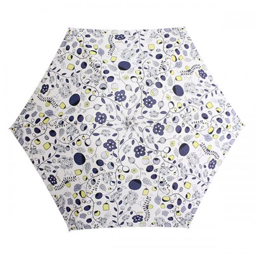 画像: 北欧テキスタイル/Korko（コルコ）クイックオープン折りたたみ晴雨兼用日傘 50cm / 『My beloved garden』大好きなガーデン/傘