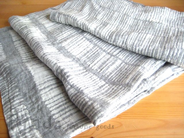 画像: ラプアンカンクリ Lapuan Kankurit/UITTO マルチユースタオル multi-use towel/grey×white 