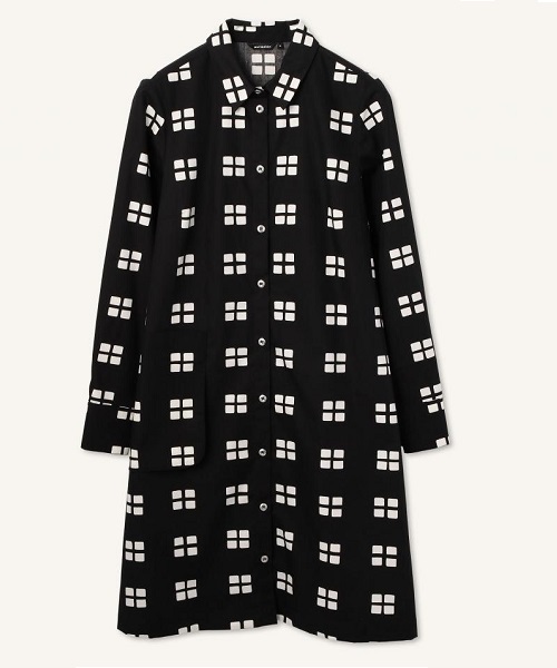 画像: マリメッコ Marimekko /イックナ Ikkuna / Katrina dress（ブラック×ホワイト）